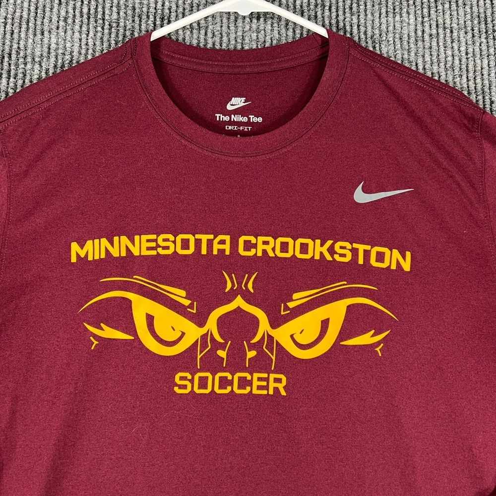 Minnesota State Crookston Soccer Shirt Womens Large Red Long Sleeve Dri-Fit